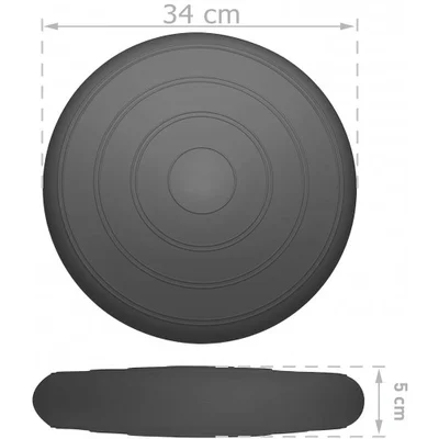 Балансувальна масажна подушка гладка EasyFit Balance Cushion Сірий