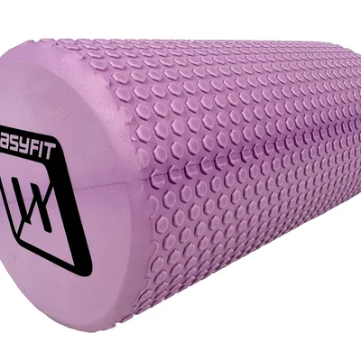 Масажний ролик EasyFit Foam Roller 30 см Бузковий