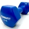 Гантель для фітнесу 5.0 кг EasyFit із вініловим покриттям синя