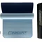 Килимок для йоги та фітнесу EasyFit TPE+TC 6 мм двошаровий + Чохол блакитний-синій
