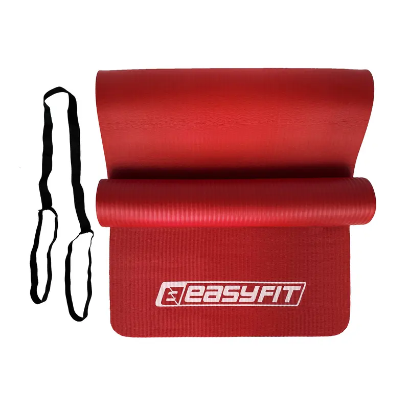 Килимок для фітнесу та йоги EasyFit NBR 10 мм Червоний Килимок для фітнесу та йоги EasyFit NBR 10 мм Червоний