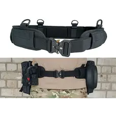 Розвантажувальний тактичний пояс РПС із кріпленням MOLLE чорний (варбелт, warbelt)