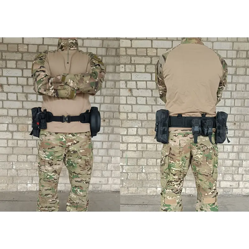 Розвантажувальний тактичний пояс РПС із кріпленням MOLLE чорний (варбелт, warbelt) Розвантажувальний тактичний пояс РПС із кріпленням MOLLE чорний (варбелт, warbelt)