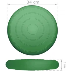 Балансувальна масажна подушка гладка EasyFit Balance Cushion Темно-зелений
