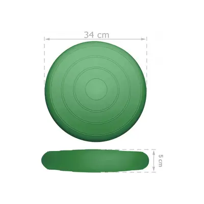 Балансувальна масажна подушка гладка EasyFit Balance Cushion Темно-зелений