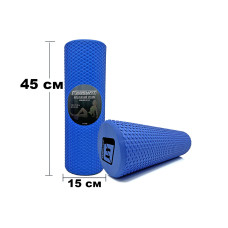 Масажний ролер EasyFit Foam Roller 45 см Синій