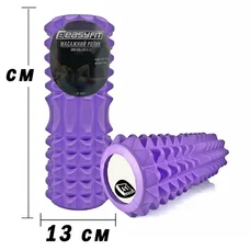 Масажний ролик EasyFit Grid Roller 33 см v.1.2 Фіолетовий
