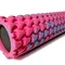 Масажний ролик EasyFit Plexus 45 см Рожевий-блакитний