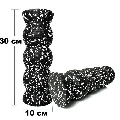 Масажний ролик EasyFit SS 30х10 см чорний