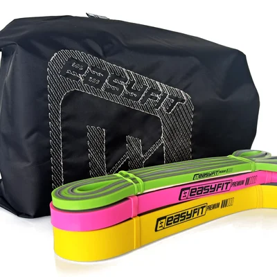 Набір двошарових резинок для підтягування EasyFit Premium 2-32 кг (3 шт)