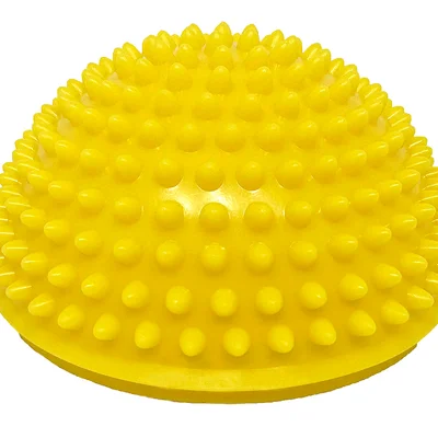 Півсфера масажна кіндербол EasyFit 16 см м'яка жовта