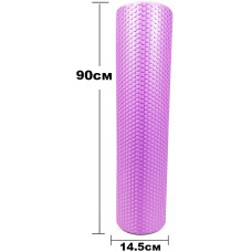 Масажний ролик EasyFit Foam Roller 90 см Фіолетовий