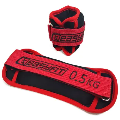 Обтяжувачі для ніг та рук з металом EasyFit MYAKI по 0,5 кг (пара)