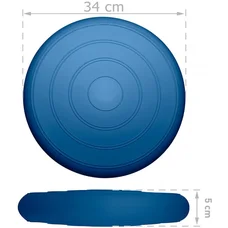 Балансувальна масажна подушка гладка EasyFit Balance Cushion Темно-синій