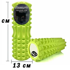 Масажний ролик EasyFit Grid Roller 33 см v.1.2 Салатовий