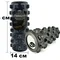 Масажний ролик EasyFit Grid Roller PRO 33 см Чорний