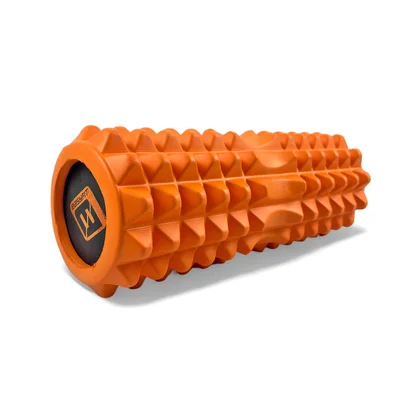Масажний ролик EasyFit Solid Roller v.1.2s 33х13 см помаранчевий