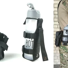 Підсумок під пляшку чорний (MOLLE, підсумок на розгрузку, жилет, РПС)