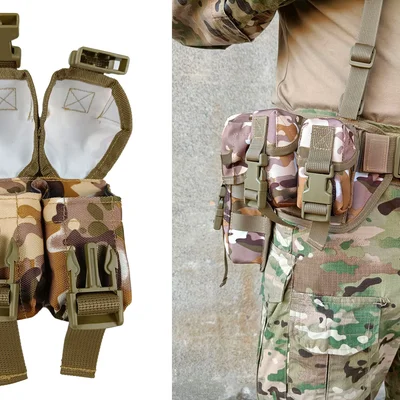 Підсумок гранатний подвійний Multicam Arid (степовий) (MOLLE, підсумок для гранат на розгрузку, жилет, РПС)