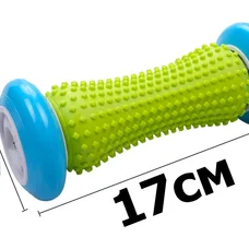 Масажний ролик EasyFit для рук і ніг 17х7 см салатовий