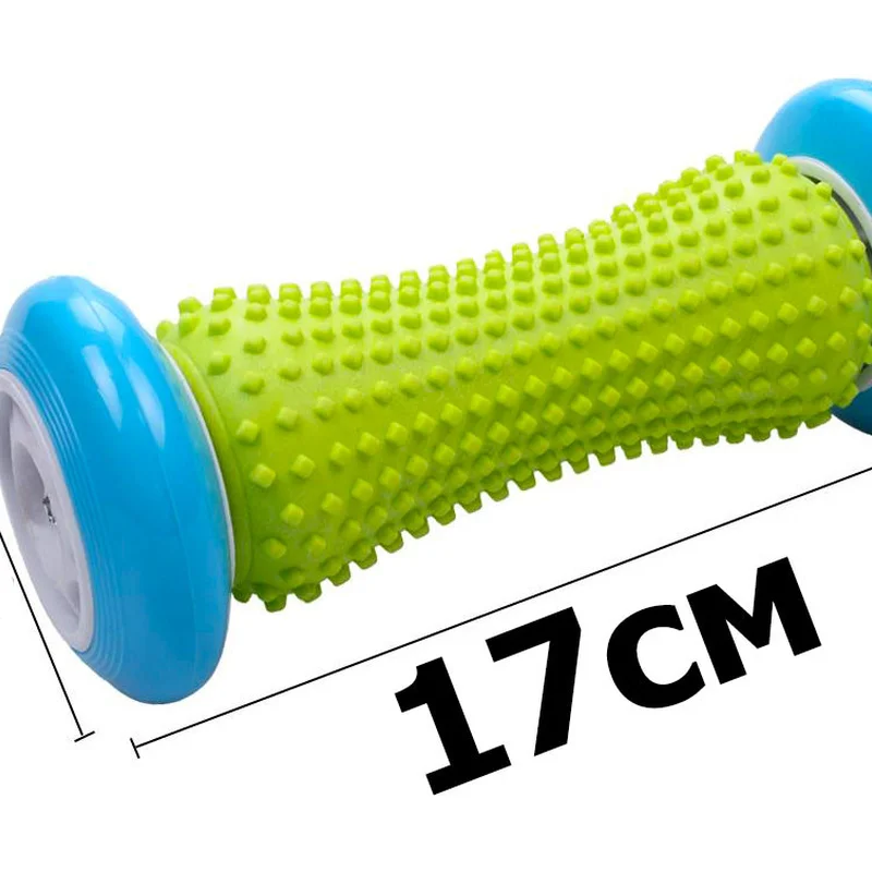 Масажний ролик EasyFit для рук і ніг 17х7 см салатовий