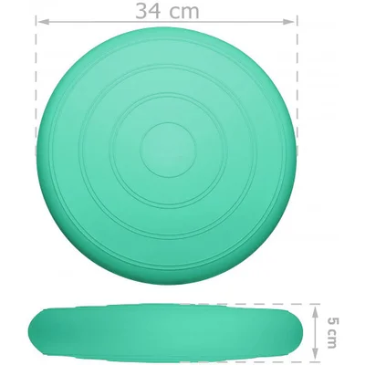 Балансувальна масажна подушка гладка EasyFit Balance Cushion Бірюзовий