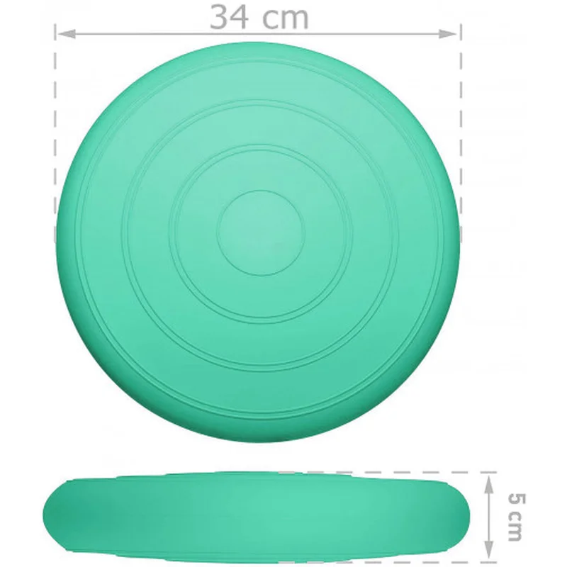 Балансувальна масажна подушка гладка EasyFit Balance Cushion Бірюзовий