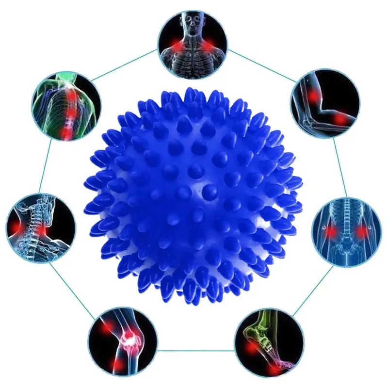 Масажний м'ячик EasyFit PVC 7.5 см м'який (надувний) синий Масажний м'ячик EasyFit PVC 7.5 см м'який (надувний) синий