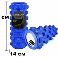 Масажний ролик EasyFit Grid Roller PRO 33 см Синій