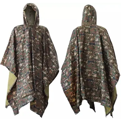 Тактичний дощовик-пончо EasyFit RainC (військовий плащ ЗСУ) камуфляж marpat