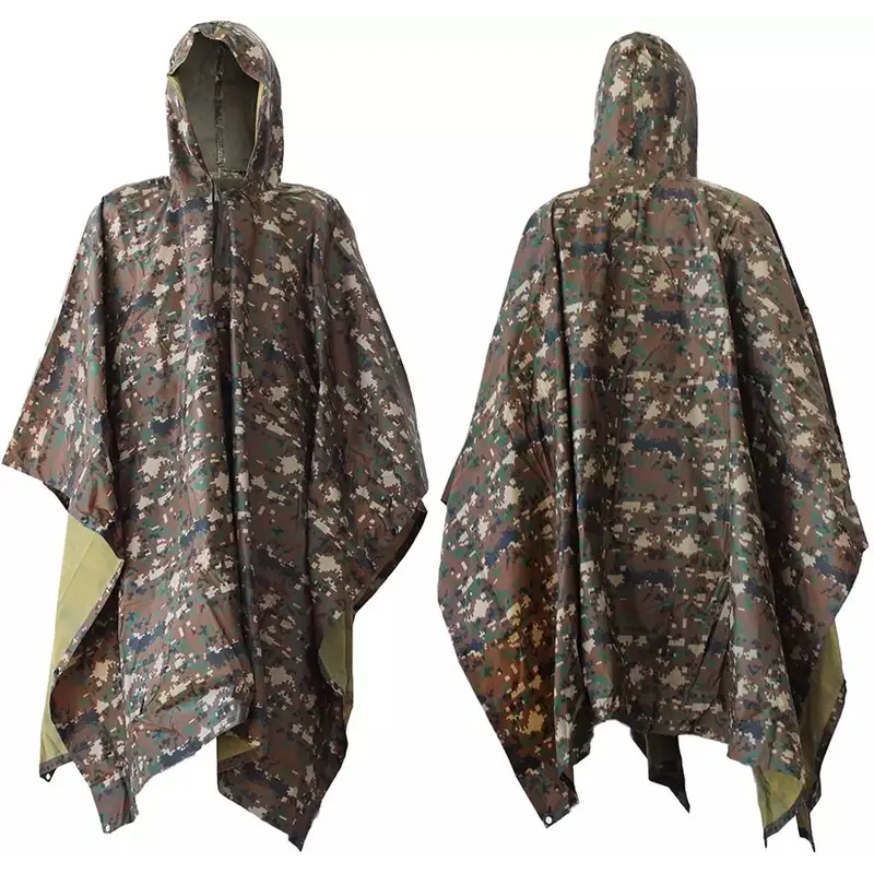 Тактичний дощовик-пончо EasyFit RainC (військовий плащ ЗСУ) камуфляж marpat