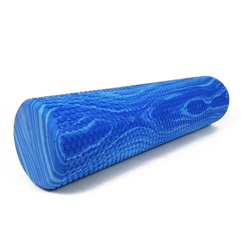 Масажний ролер EasyFit Foam Roller 45 см двоколірний Синій-блакитний