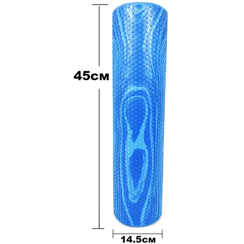 Масажний ролер EasyFit Foam Roller 45 см двоколірний Синій-блакитний Масажний ролер EasyFit Foam Roller 45 см двоколірний Синій-блакитний