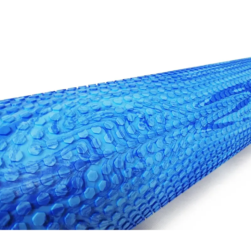 Масажний ролер EasyFit Foam Roller 45 см двоколірний Синій-блакитний Масажний ролер EasyFit Foam Roller 45 см двоколірний Синій-блакитний