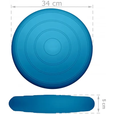 Балансувальна масажна подушка гладка EasyFit Balance Cushion Блакитний
