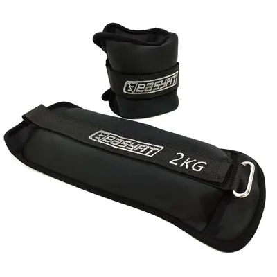 Обтяжувачі для ніг та рук з металом EasyFit MYAKI по 2 кг (пара)