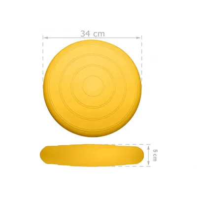 Балансувальна масажна подушка гладка EasyFit Balance Cushion Жовтий Балансувальна масажна подушка гладка EasyFit Balance Cushion Жовтий
