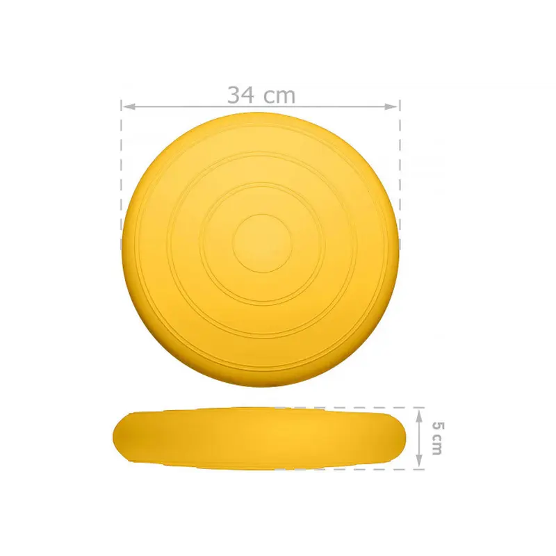 Балансувальна масажна подушка гладка EasyFit Balance Cushion Жовтий