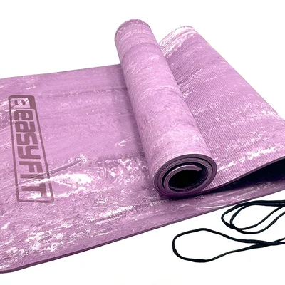 Килимок для йоги та фітнеса EasyFit PER Premium Mat 8 мм Фіолетовий