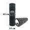 Масажний ролик EasyFit Grid Roller 45 см v.2.1 Чорний