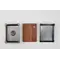 Кухонная мойка SMART&ART R002 7545BL PVD черная "Водопад"
