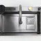 Кухонна мийка SMART&ART R004 6845BL PVD чорна "Водоспад"
