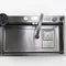 Кухонна мийка SMART & ART HYG 7545BL PVD чорна "Водоспад"