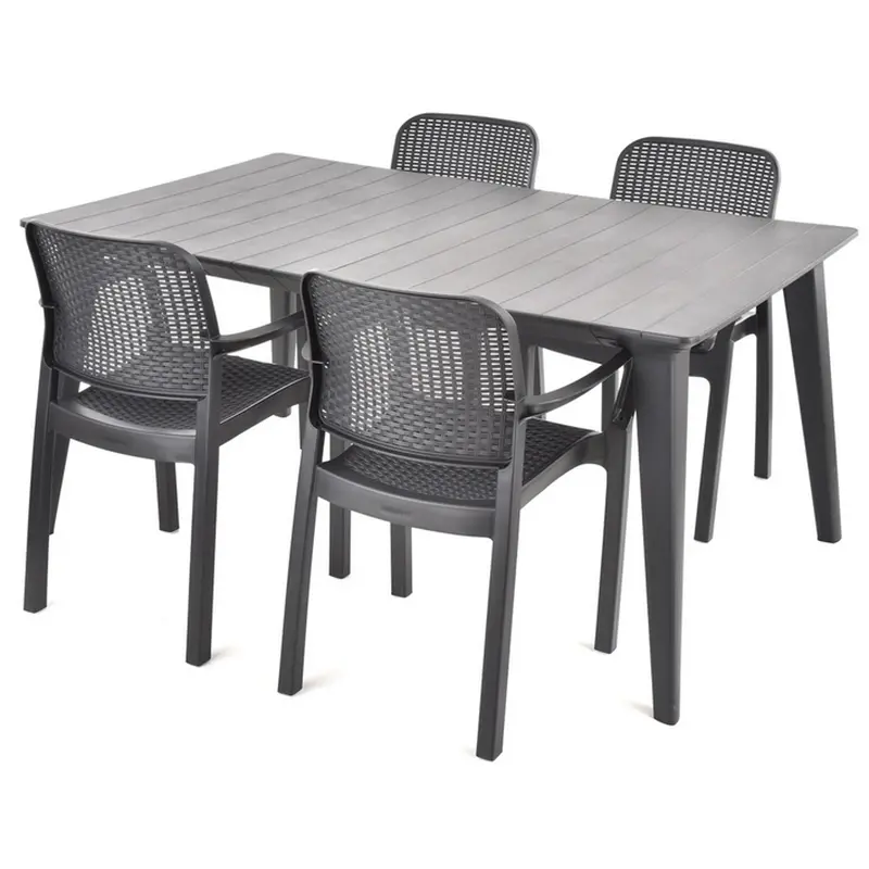 Комплект садових меблів HECHT SAMANA SET GRAPHITE 4 Комплект садових меблів HECHT SAMANA SET GRAPHITE 4