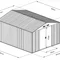 Садовий будинок металевий HECHT 10X10 PLUS