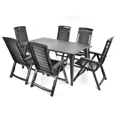 Набір садових меблів HECHT JARDIN GRAPHITE 6 Набір садових меблів HECHT JARDIN GRAPHITE 6