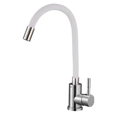 Смеситель для кухни SOLONE EZA4-F090GY, кухонный смеситель с гибким серым гусаком