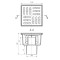 Трап для душа АНИ ПЛАСТ вертикальный нерегулируемый, с гидрозатвором, с решёткой из пластика 100*100 мм (WТА5204)