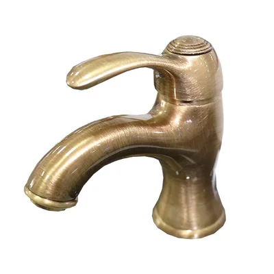 Смеситель для умывальника Santan JAFAR 47ZZ5221 old bronze с донным клапаном