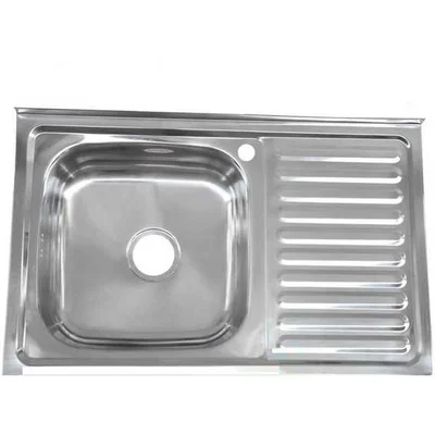 Мойка накладная PLATINUM 8050 800.500 (0,4/120 L полировка)
